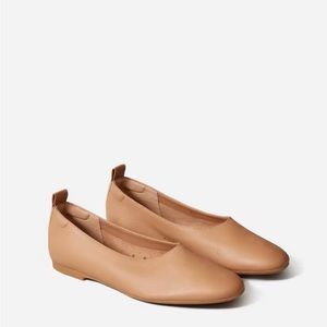 NWOB Everlane Glove Tan Caramel Leather Ballet Flats